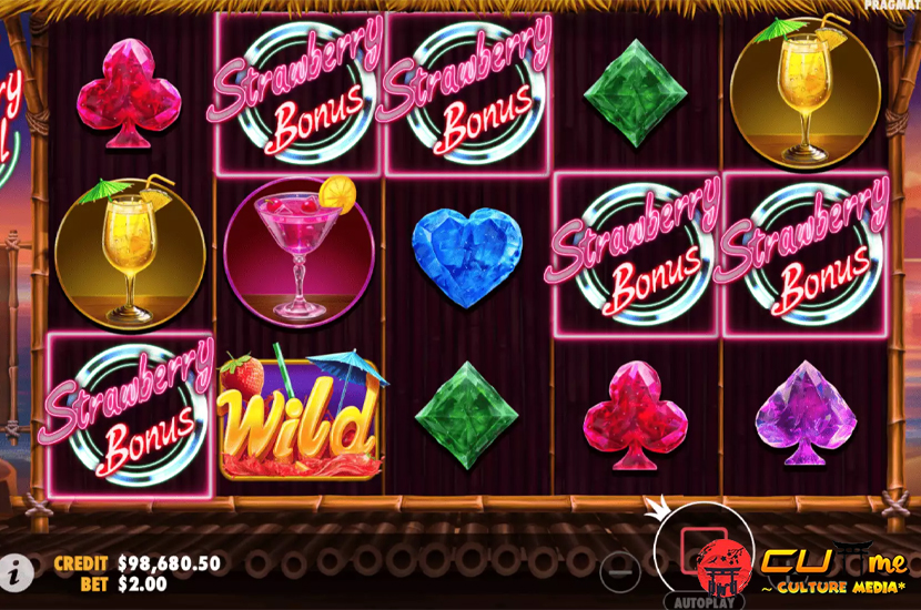 Situs Slot Gacor Alur Game Santai di Strawberry Cocktail!
